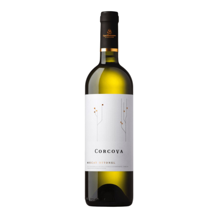 Vin Alb - Vin alb demisec Corcova Muscat Ottonel, 0.75L, Mehedinti, Romania