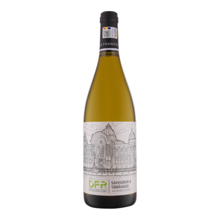 Vin Alb - Vin alb demisec DFR Sauvignon Blanc & Tamaioasa Romaneasca BIO, 0.75L, Dealu Mare, Romania
