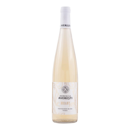 Vin Alb - Vin alb demisec Domeniile Averesti Briant Sauvignon Blanc, 0.75L, Husi, Romania