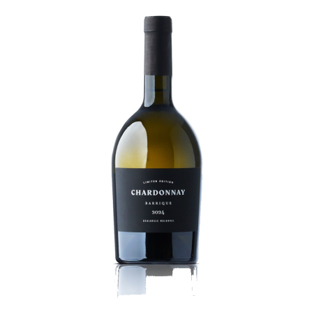 Vin Alb - Vin alb sec Crama Strunga Chardonnay Barrique, 0.75L, Iasi, Romania
