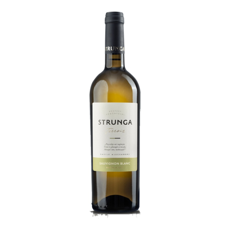 Vin Alb - Vin alb sec Crama Strunga Sauvignon Blanc, 0.75L, Iasi, Romania