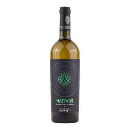 Vin Alb - Vin alb sec Domeniile Averesti Nativus Sauvignon Blanc, 0.75L, Husi, Romania