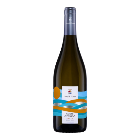Vin Alb - Vin alb sec Gorghi Tondi Coste a Preola Grillo, 0.75L, Sicilia, Italia