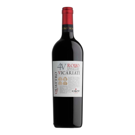 Vin Rosu - Vin rosu sec Cavit Quattro Vicariati Trentino Superiore, 0.75L, Trentino-Alto Adige, Italia