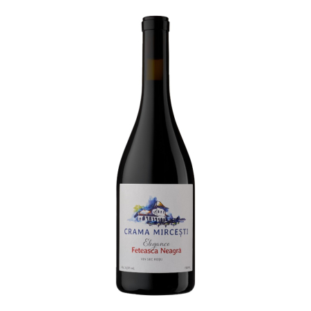 Vin Rosu - Vin rosu sec Crama Mircesti Elegance Feteasca Neagra, 0.75L, Ungheni, Republica Moldova