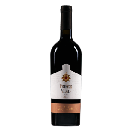 Vin Rosu - Vin rosu sec Domeniile Vinju Mare Prince Vlad Merlot, 0.75L