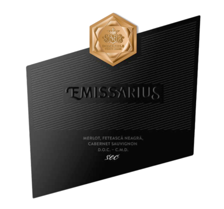 Vin - Vin rosu sec Domeniile Vinju Mare Emissarius Feteasca Neagra, Cabernet Sauvignon & Merlot barrique , 0.75L