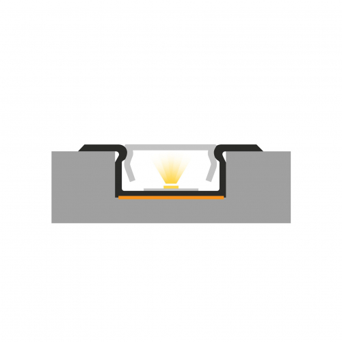Profil led incastrat