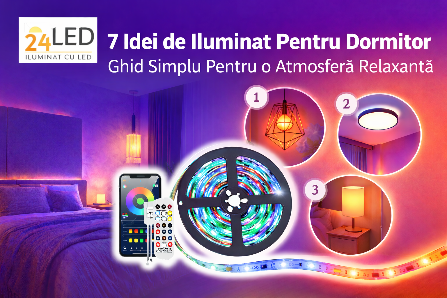 7 Idei de Iluminat Pentru Dormitor – Ghid Simplu Pentru o Atmosferă Relaxantă