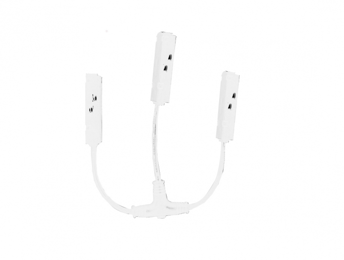 ALIMENTARE "T" PENTRU SINA MAGNETICA 48V DC ALB MAT [1]