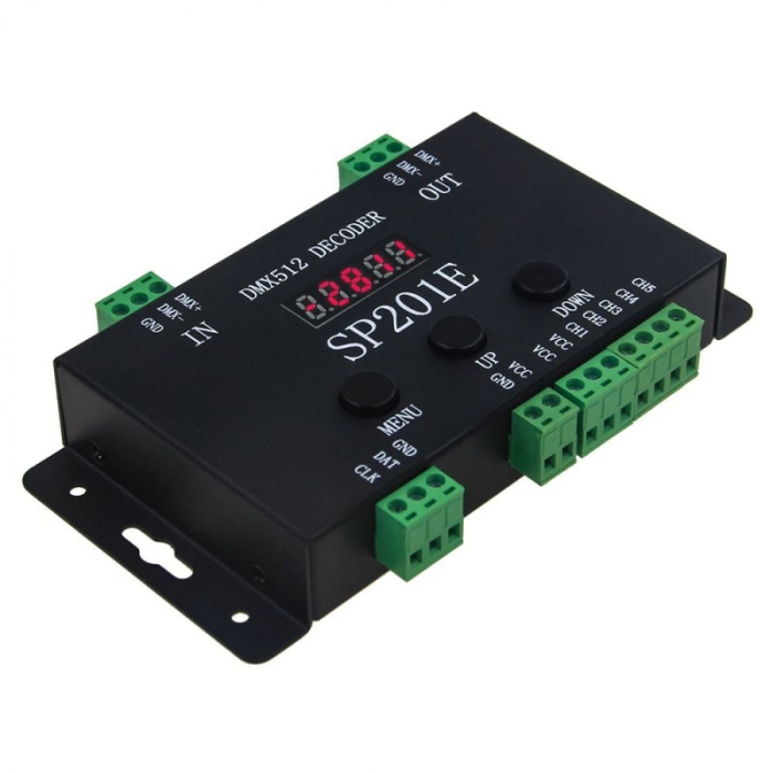 CONTROLER DMX512 ADRESABIL PIXEL LED SP201E [7]