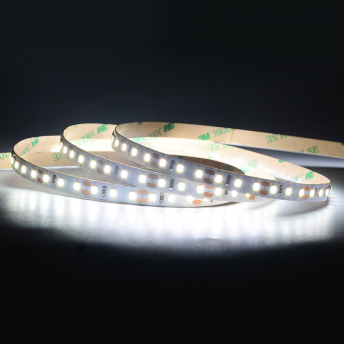 Banda LED • 120 LED / m • 12V • 16W • 6000K • IP20 • 1600lm • 8mm • Versiunea PRO [2]