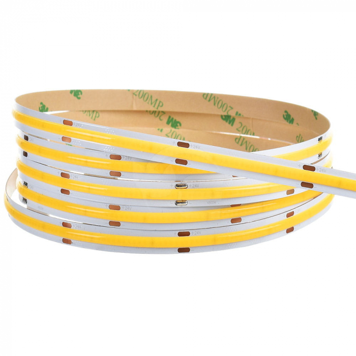 Banda LED COB 320LED/M• 24V • 8W • 3000K • IP66 • 730lm • Cri90 • 8.3mm 2oz Cooper Versiune PRO [5]