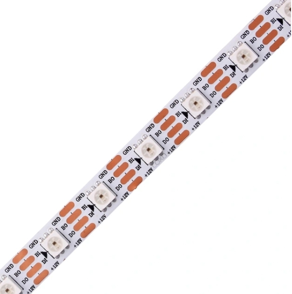 Banda LED Digitala 60LED IC2815 60PIXELI • 12V • 10W • RGB 1LEDS • IP20 • 10mm [1]