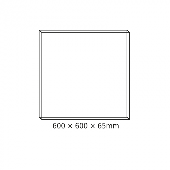 CADRU DE TAVAN 60x60x6.5cm PENTRU PANOURI LED OTIS*N, DEBA ȘI TREGO (CU ȘURUBURI) [2]