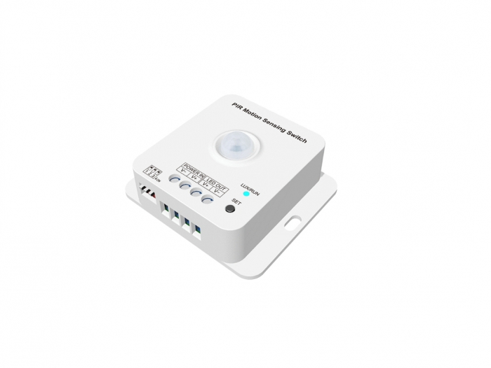 Comutator de detectare a mișcării PIR 12-48VDC 6A (fără RF) E1-RC [1]
