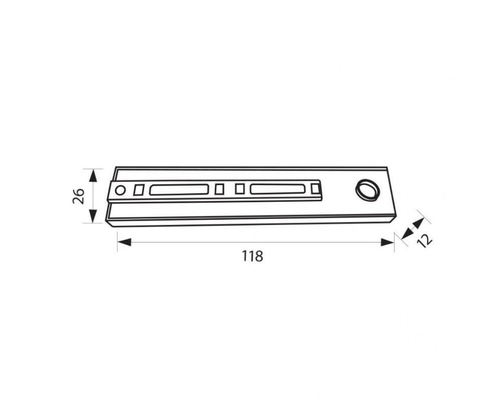 Conector magnetic electric 90° L-Track ∙ Negru [2]