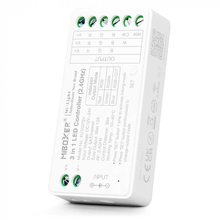 Controler 3in1 RGB/RGBW/RGBCCT 12V-24VDC 12A FUT037S+ [2]