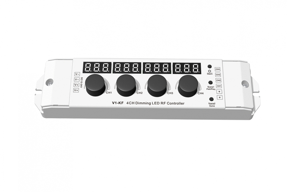 Controler LED 4CH * 4A 12-24VDC CV 4 Buton de reglare a intensității luminoase V1-KF [2]