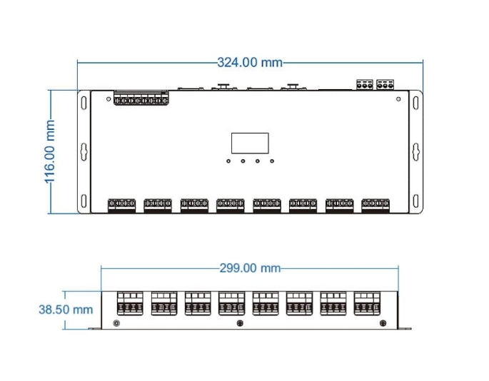 Controler LED DMX512 - 24 canale - 12-24V DC 24x5A - OLED - DMX Decoder/Master - D24A [5]