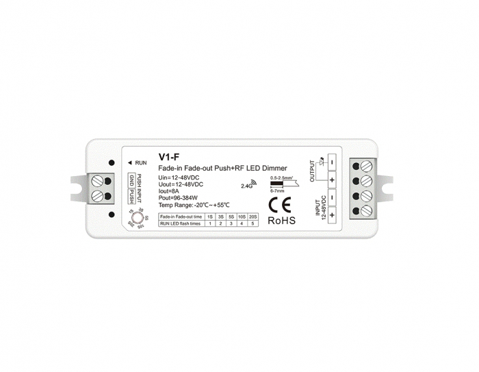 Controler LED - Mono - 12-48V DC 1x8A - V1-F [3]