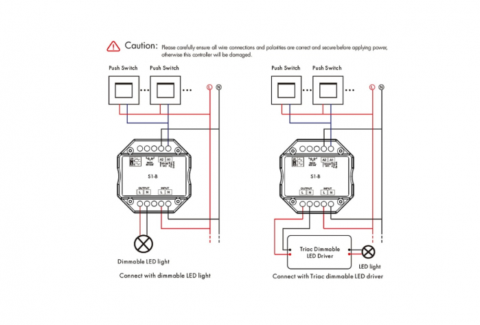 Controler LED Triac (ZigBee) - Dimmer pentru becuri 230VAC 200W - S1-B(WZ) [3]