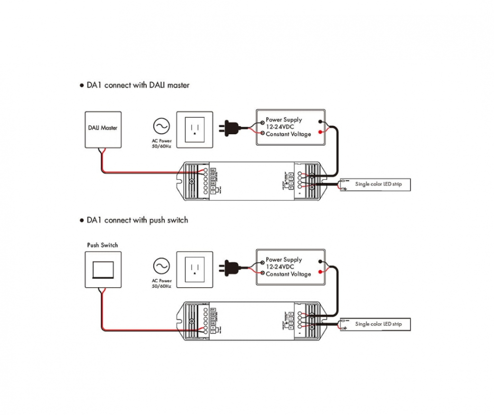 Controller LED DALI - Mono - 12-24 DC 15A - DA1 [2]