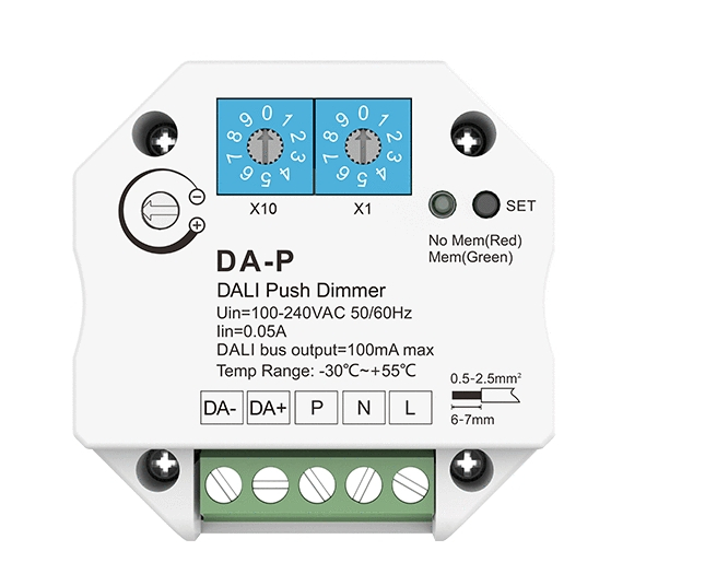Convertor de semnal de control DALI (Push AC) - Control sonerie - Mono - 230VAC - DA-P [2]