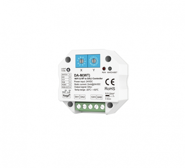 Convertor de semnal de control DALI (WiFi) - Control WiFi - 6in1 - DALI Bus/24V - DA-M(WT) [2]