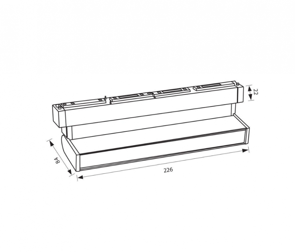 Corp de iluminat magnetic LED CORSO LED ∙ 12W ∙ Negru ∙ 4000K [2]