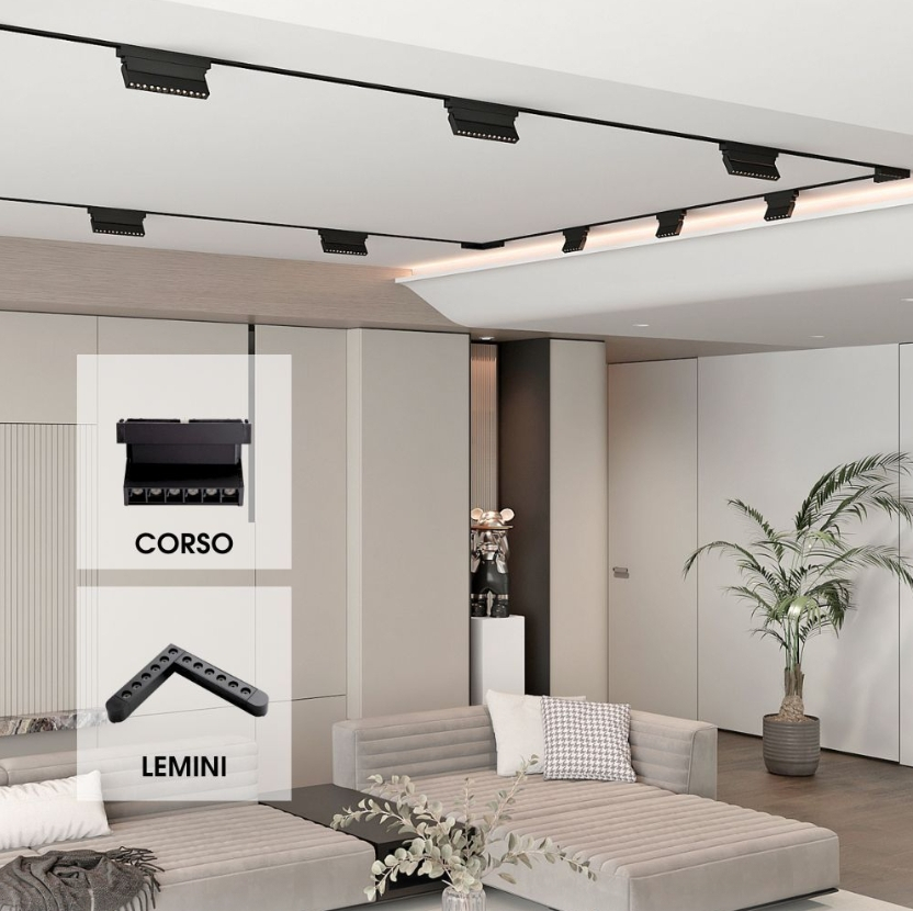 Corp de iluminat magnetic LED CORSO LED ∙ 6W ∙ Negru ∙ 3000K [4]