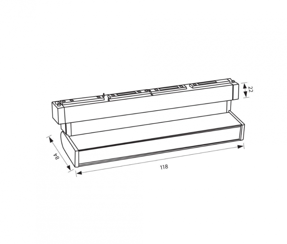 Corp de iluminat magnetic LED CORSO LED ∙ 6W ∙ Negru ∙ 3000K [2]