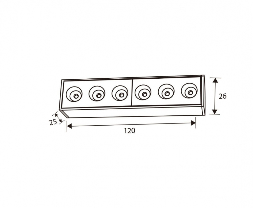 Corp de iluminat magnetic LED DIVISION LED ∙ 6W ∙ Negru ∙ 3000K [2]