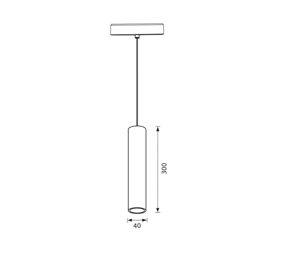 Corp de iluminat magnetic LED LONG LED ∙ 12W ∙ Negru ∙ 4000K [2]