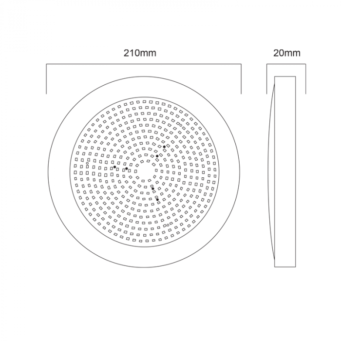 Corp de iluminat piscină din plastic LED 6000K 2200LM 110° IP68 12V DC 210x20mm [2]
