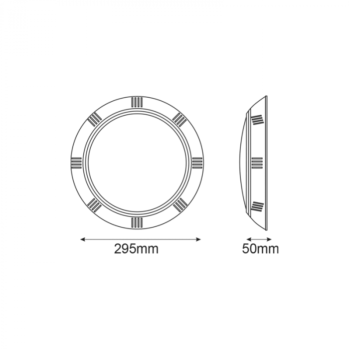 Corp De Iluminat Piscina Din Plastic LED 25W 3000K 2000LM 90 ° IP68 12V AC / DC [2]