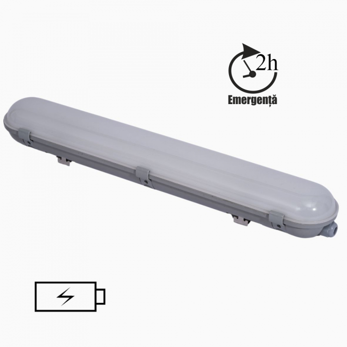 Corp led IP65 lumina rece cu kit de emergenta 2h 20W-220V 600mm [1]