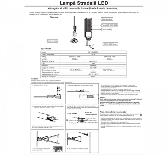 Corp Led Smd Stradal Reglabil 30W/6500K/3600LM [3]