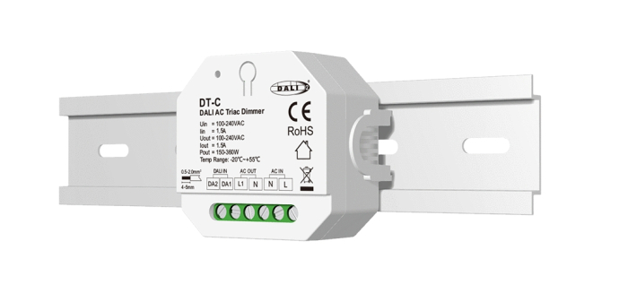 Driver LED Triac (DALI) - Dimmer pentru becuri 230VAC 200W - Sina DIN - DT-C [2]