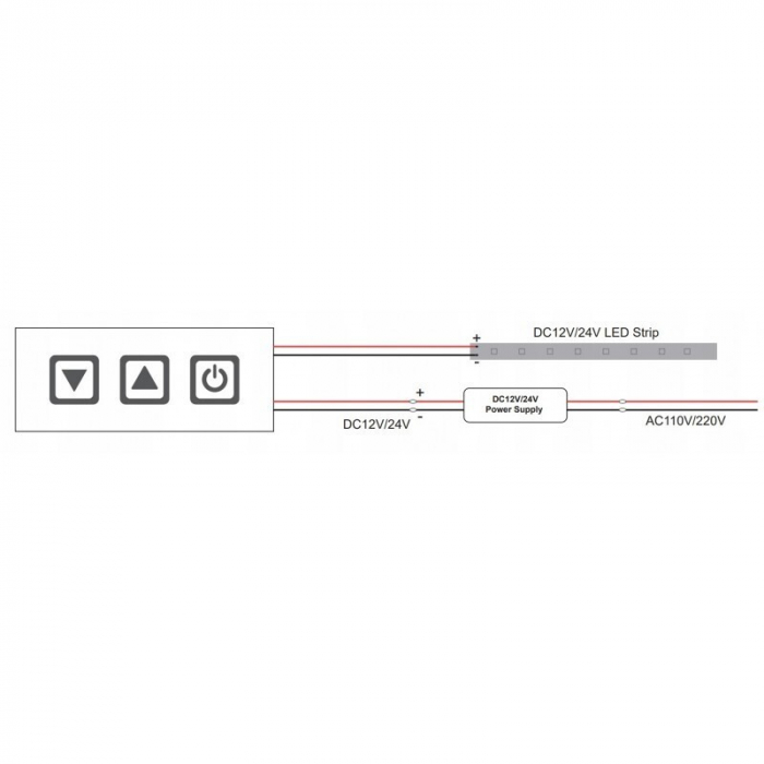 Intrerupator TOUCH pentru oglinda Dimmer 12V TD012B [4]