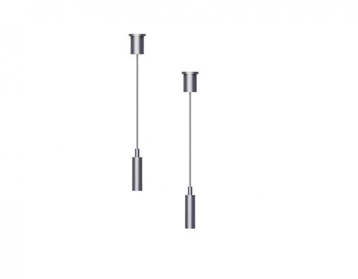Kit de montare (set de 2 buc) pentru mini sina magnetica neagra cu sarma de otel 2 M si accesorii de instalare [1]