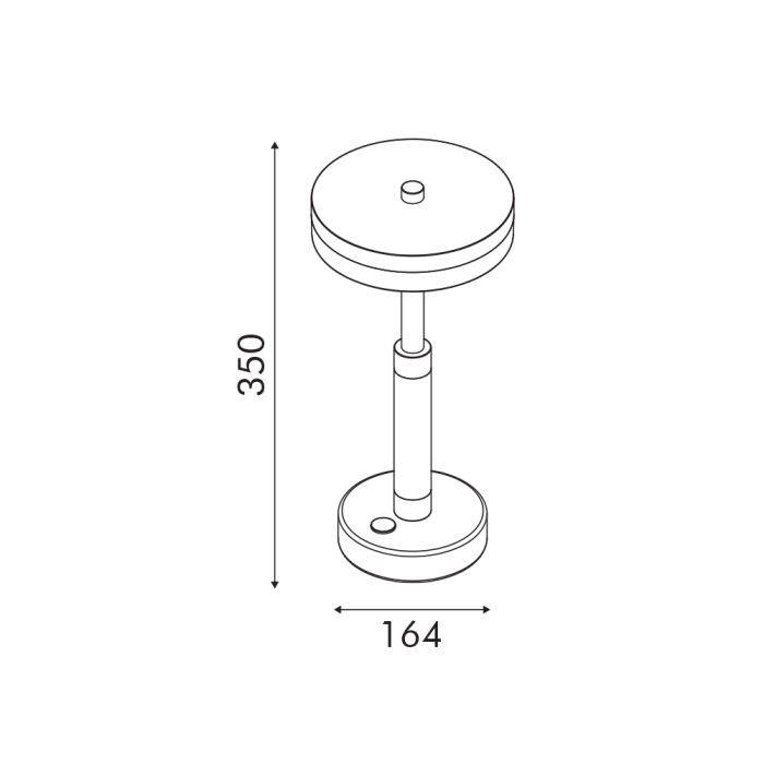 Lampă Asiatică De Masă Gold Aluminium Led Smd 11w Dimmable 2700k 715lm Ip20 164x350mm [2]