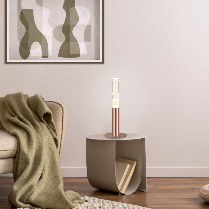 Lampă De Masă Oasis Cob Led Din Aluminiu Bronz 7w Dimmable 2700k 350lm Ip20 150x150x380mm [2]