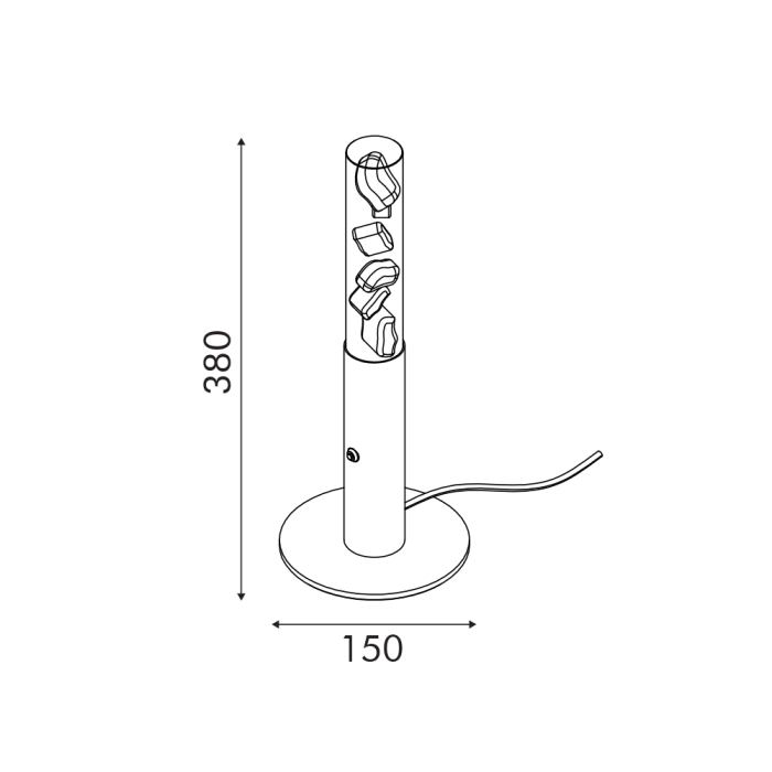 Lampă De Masă Oasis Cob Led Din Aluminiu Bronz 7w Dimmable 2700k 350lm Ip20 150x150x380mm [3]