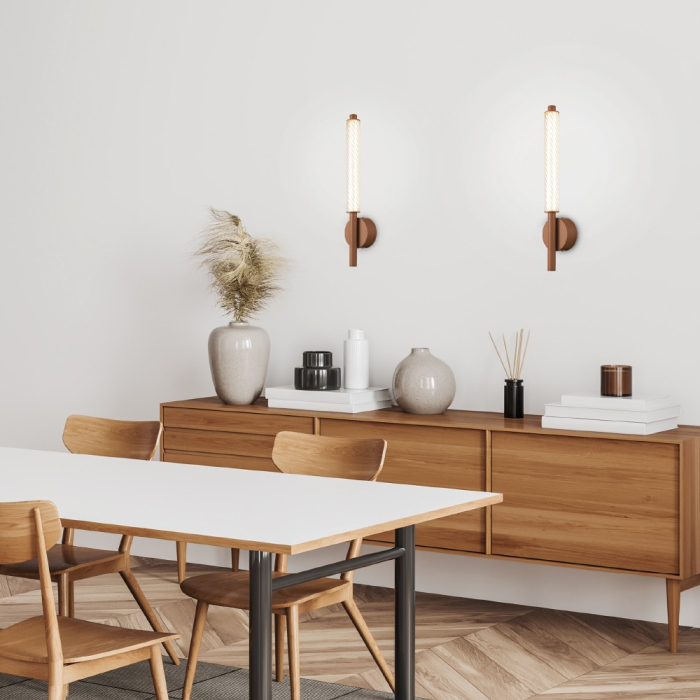 Lampă De Perete Mystique-wall Brown Aluminium Led Smd 11w Cct 660lm Ip20 100x79x500mm [2]