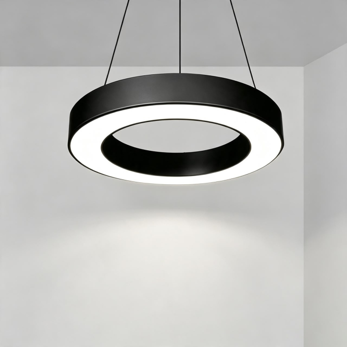 Lampa de tavan cu pandantiv LED moderna 72W • 4680LM Φ100CM • alb rece 6000K [2]