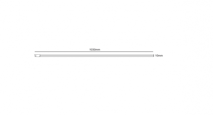 Mini corp de iluminat magnetic Neon 24V DC 12W 3000K 340LM 110° RA90 5 ANI L1030MM [2]
