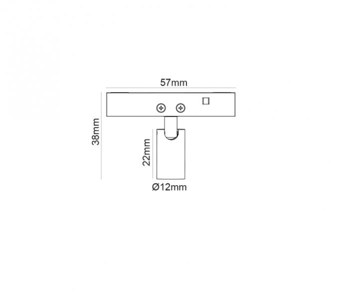 Mini Spot Magnetic zoom negru 24V DC 1W 3000K 80LM 24° RA90 5 ANI Φ12*22(38)ΜΜ [2]