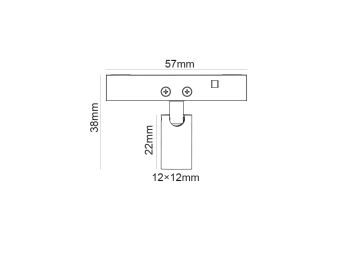 Mini Spot Magnetic zoom negru 24V DC 1W 3000K 80LM 24° RA90 5 ANI 12*22(38)ΜΜ [2]