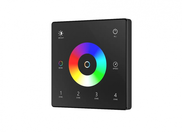 Panou LED montat pe perete - RGB+CCT - 4 zone - 3V - TW5-4(B) [1]